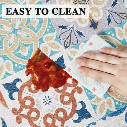 Kitchen Rug Waterproof Kitchen Mat Home Decoration Oil-Proof Non-Slip Kitchen Rugs Kitchen Vinyl Carpet שטיח למטבח